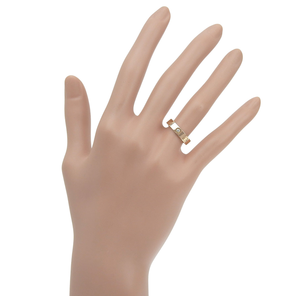 LOVEリング スモールモデル ダイヤモンド 1PD ピンクゴールド K18PG