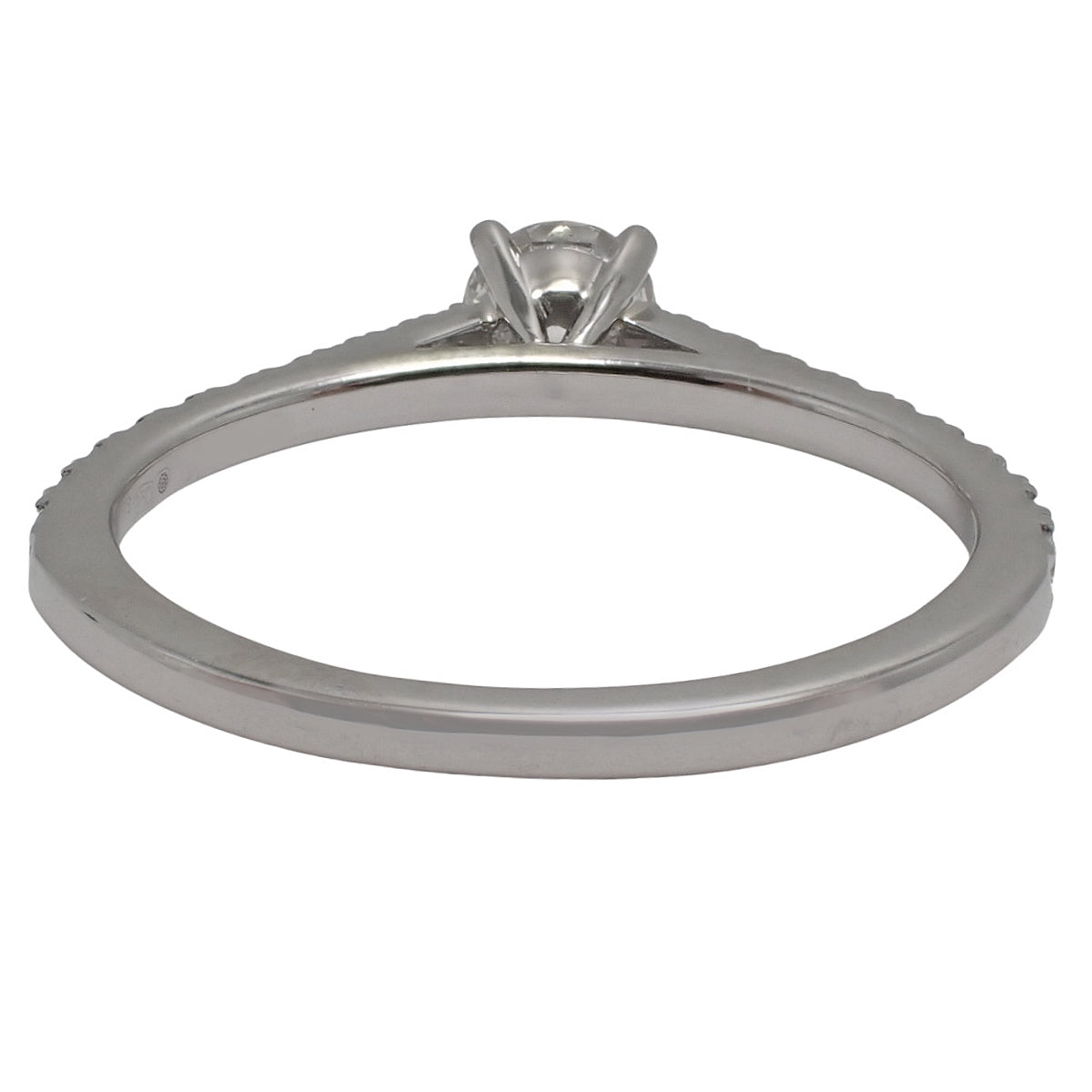 Solitaire Ring Diamond Platinum Pt950 Size 3(43) 2.0g