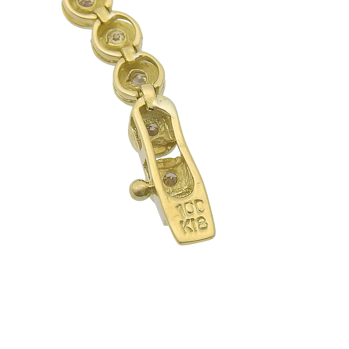 ダイヤモンド テニスブレスレット D1.00 イエローゴールド K18YG 6.3g