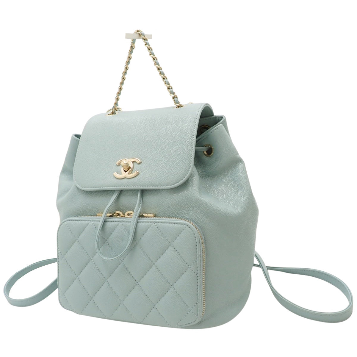 ビジネスアフィニティ マトラッセ バックパック キャビアスキン ライトブルー AS3530