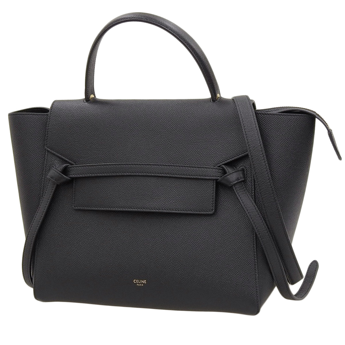 ベルトバッグ ミニ グレインドカーフスキン ブラック 189103ZVA.38NO