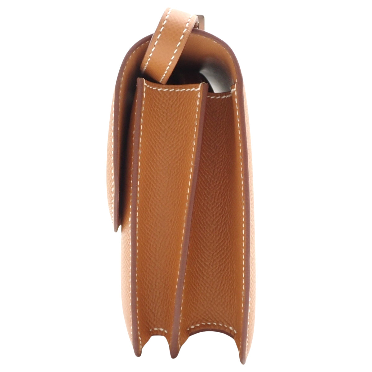 [全新未使用] Constance 3 Mini Miroir K 印章，Epsom 皮革，钯金配件，金色，银色配件