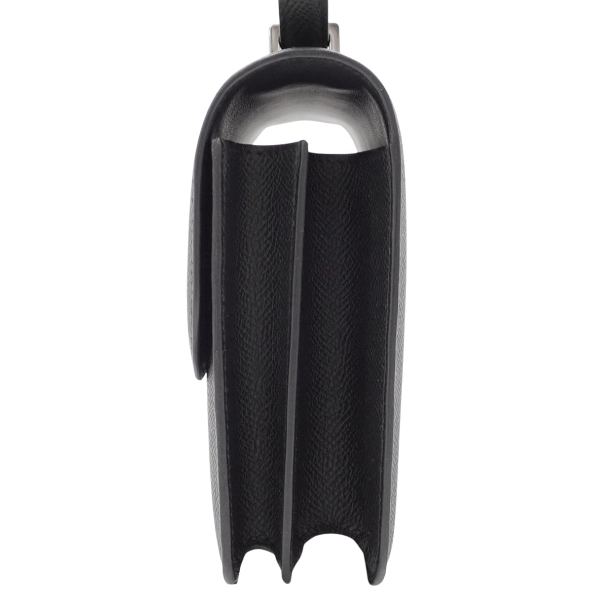 [New] Constance 3 Mini Miroir, Epsom calfskin, palladium hardware, black, W stamp.