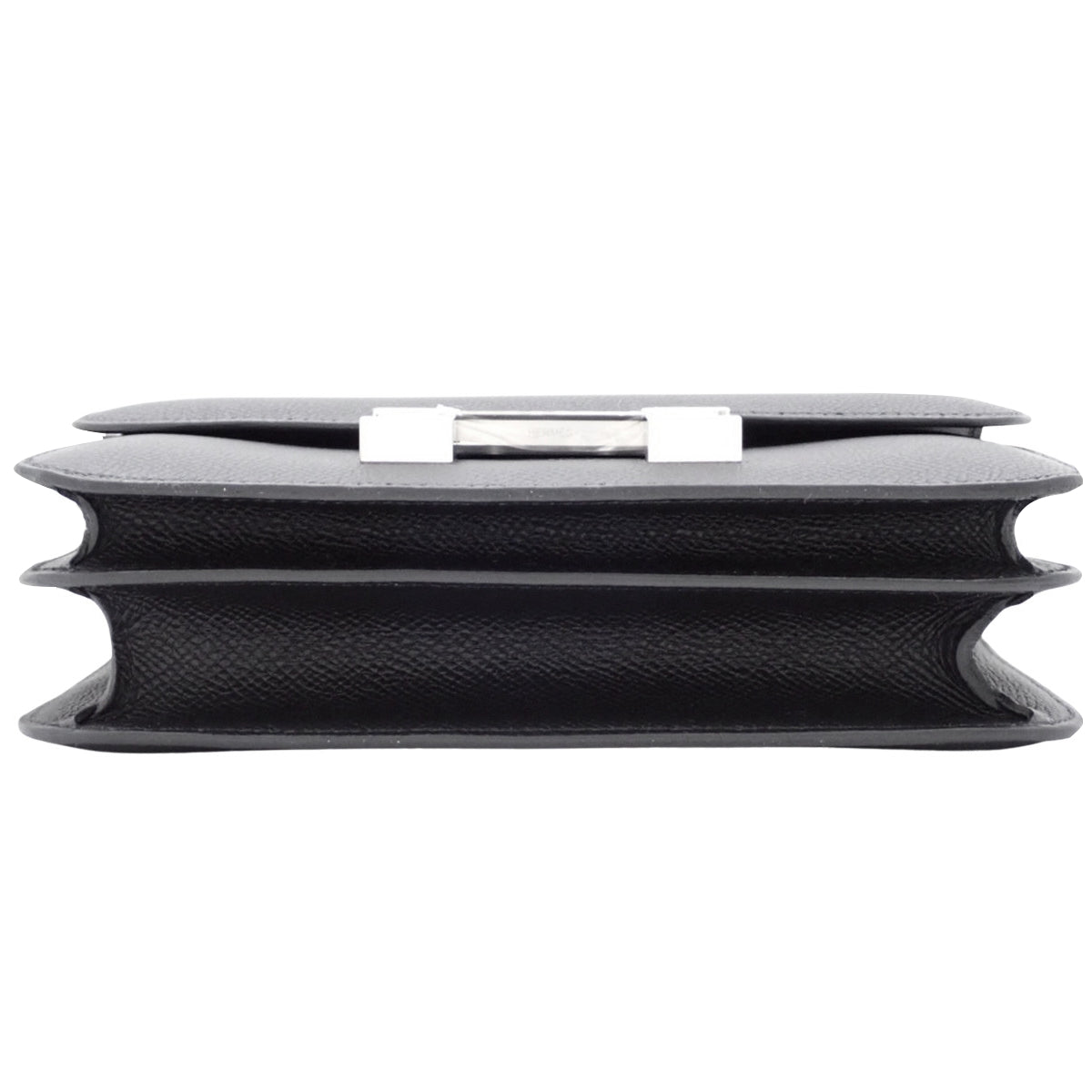 [New] Constance 3 Mini Miroir, Epsom calfskin, palladium hardware, black, W stamp.
