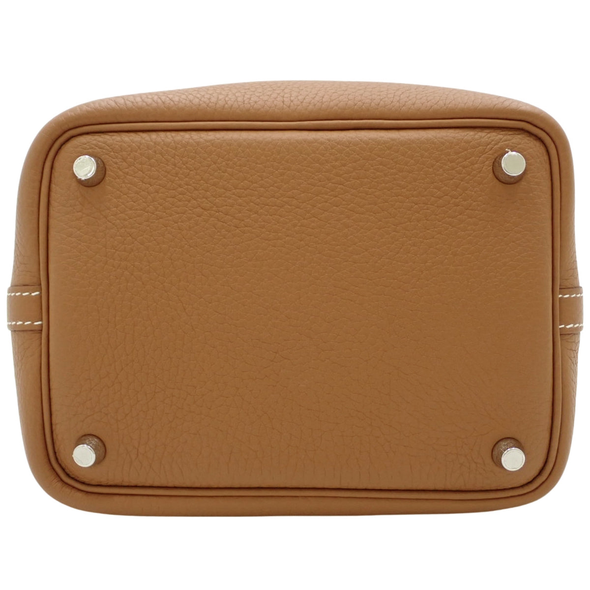 Picotin Lock PM，Taurillon Clemence 皮革，钯金配件，金色、银色配件，B 印记