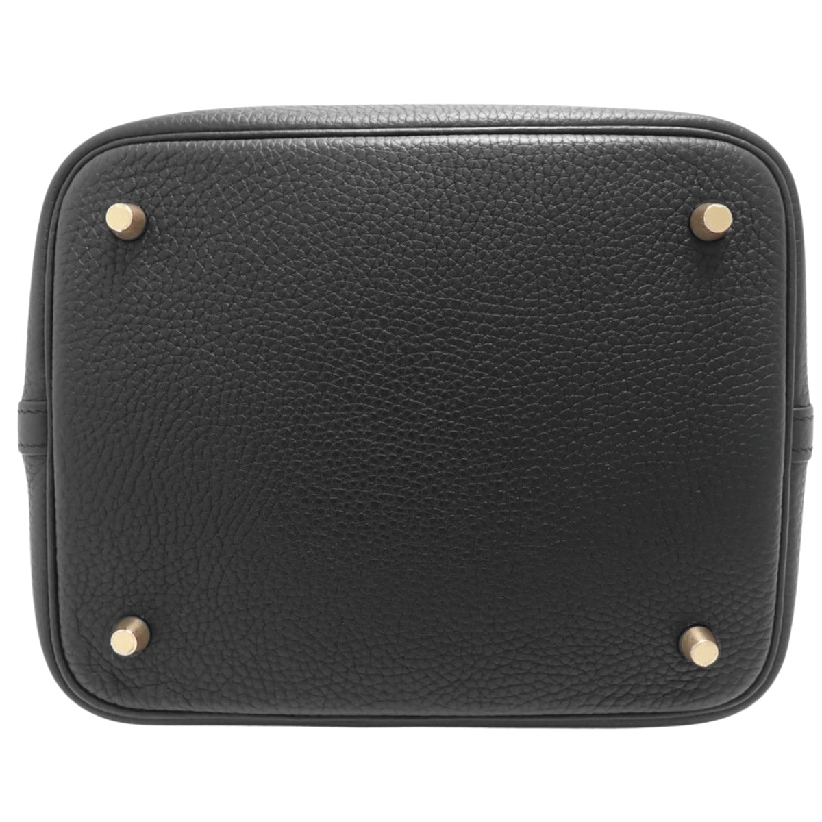 Picotin Lock MM, Toray Clemence leather, black, gold hardware, Z stamp.