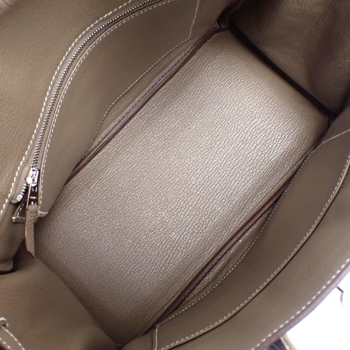 Birkin 25 Togo Etoupe/Etoupe 银色五金 Z 印记