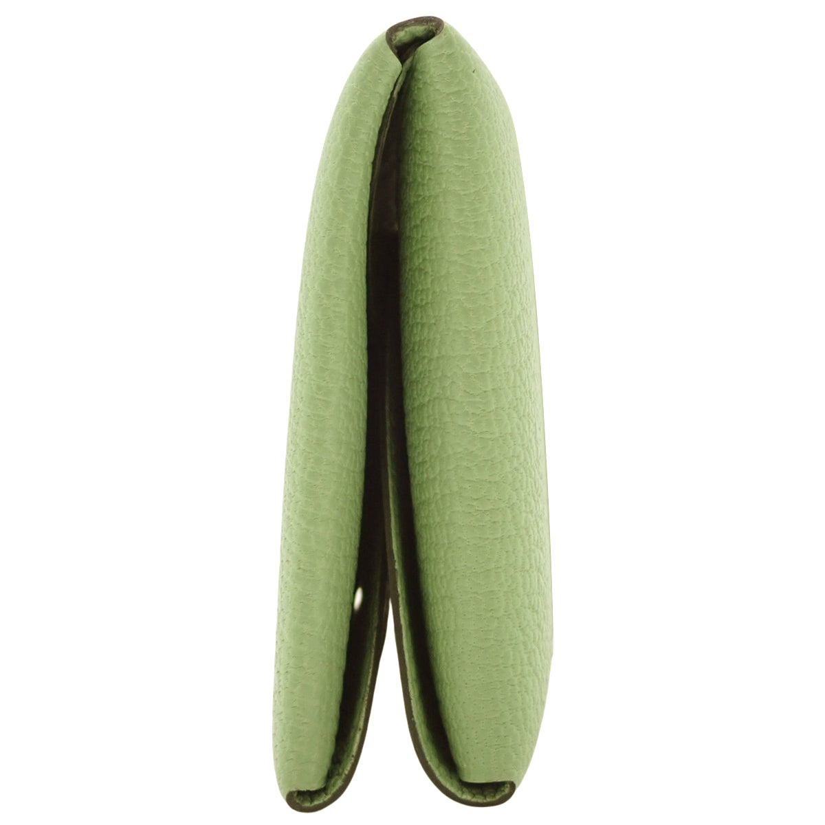 Calvi Duo, Chevremont leather, Vert Cricket color, silver hardware, W stamp.
