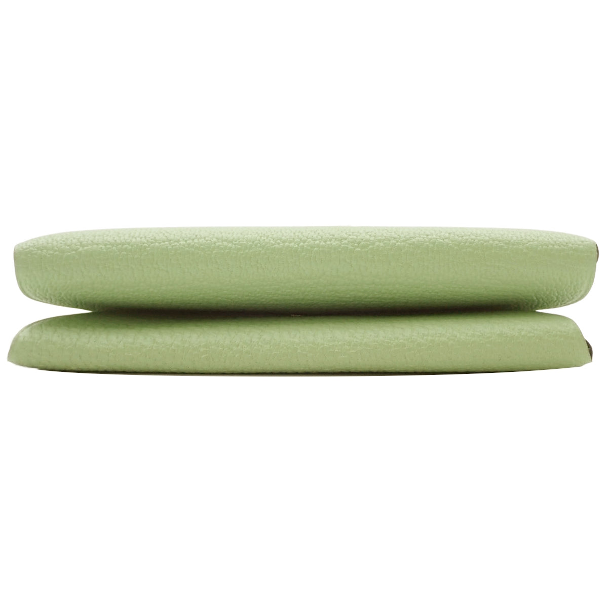 Calvi Duo, Chevremont leather, Vert Cricket color, silver hardware, W stamp.