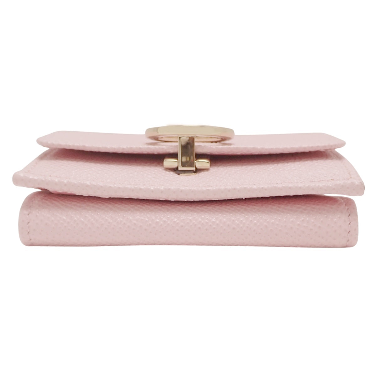 Bvlgari Bvlgari Tri-fold Wallet Leather Pink 289064