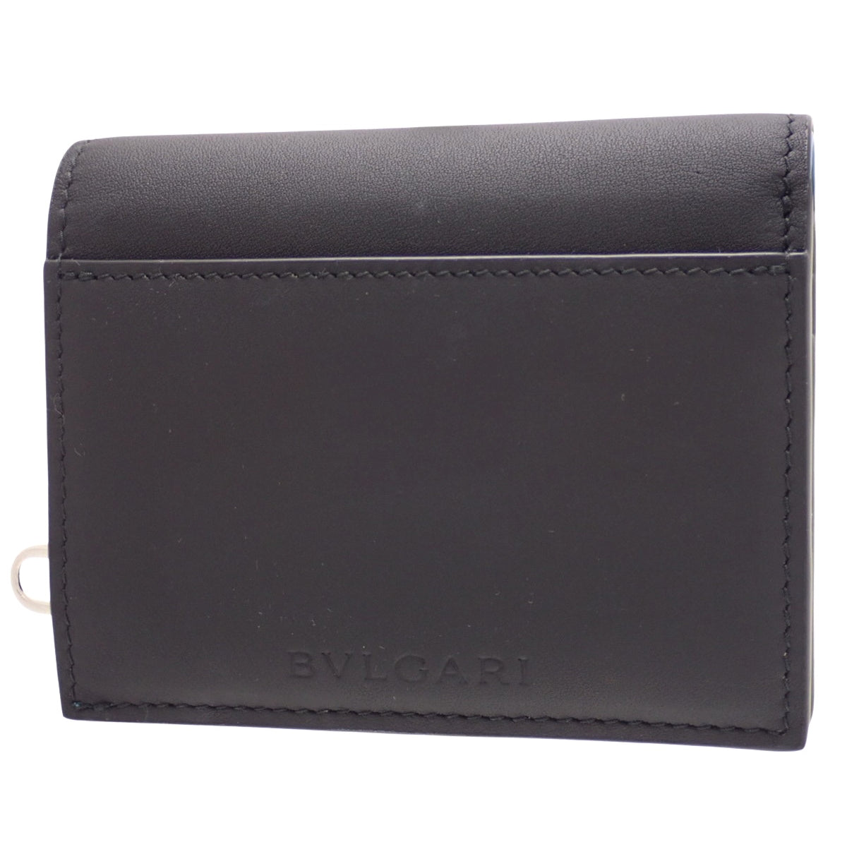 B Zero One Bifold Wallet, Leather, Black/Blue