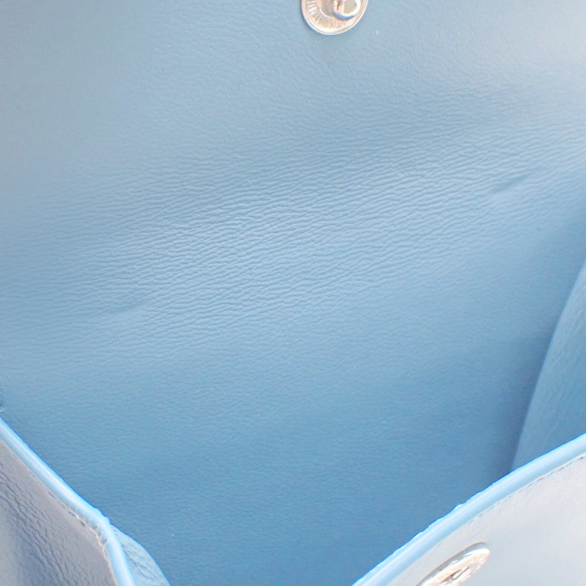 B Zero One Bifold Wallet, Leather, Black/Blue