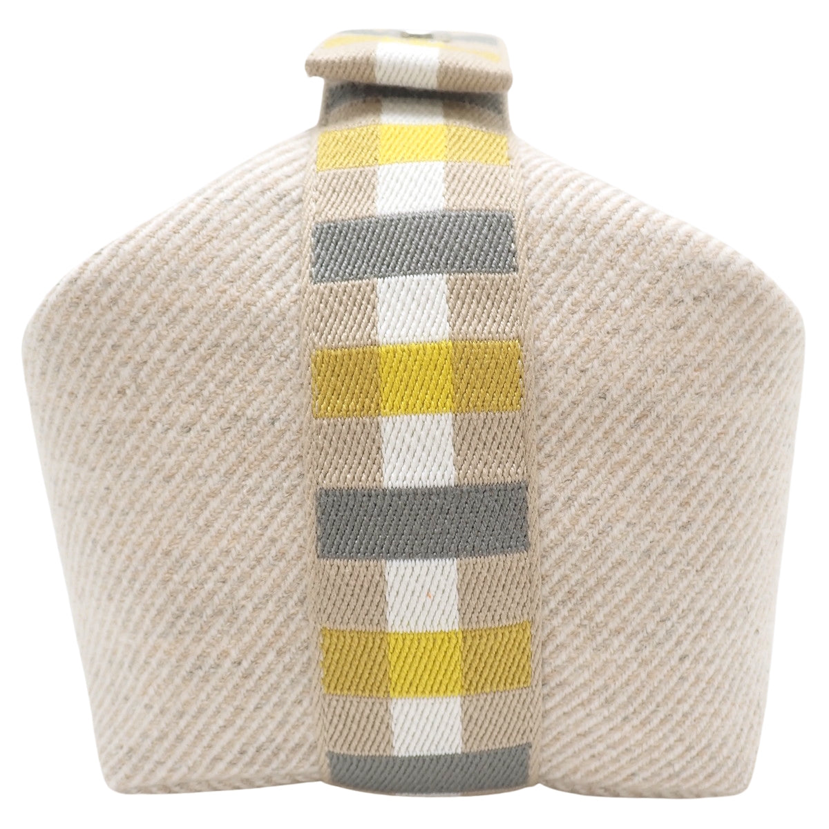 Brid'a Black PM, wool, cotton, palladium hardware, beige, yellow, gray, silver hardware.