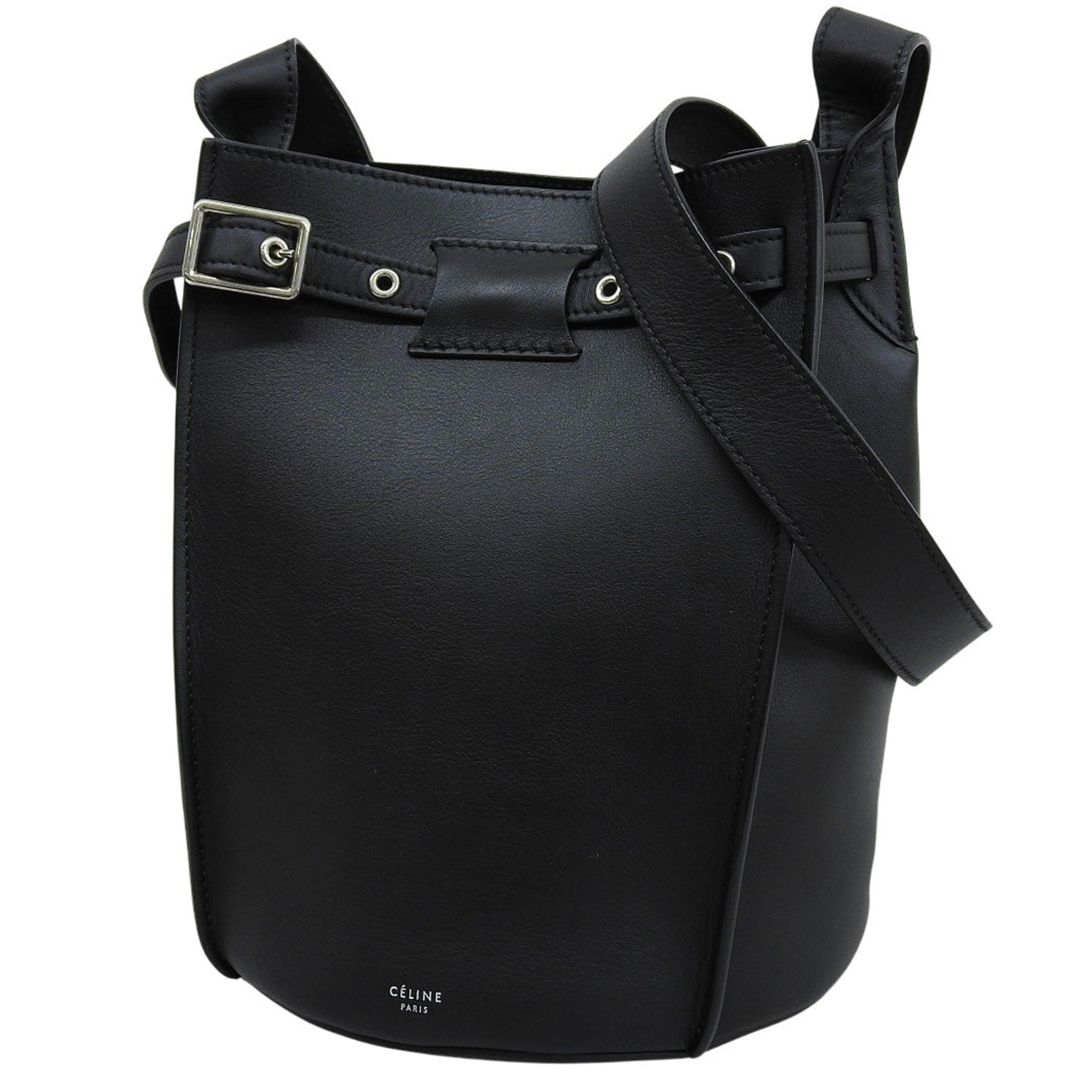 Big Bucket Bag Leather Black 183343