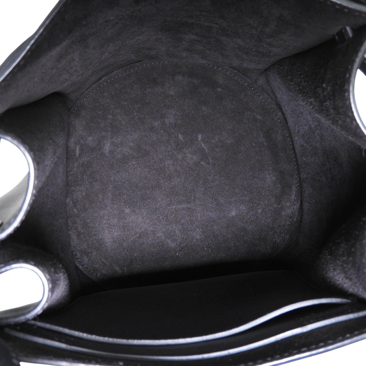 黑色真皮大号水桶包 183343