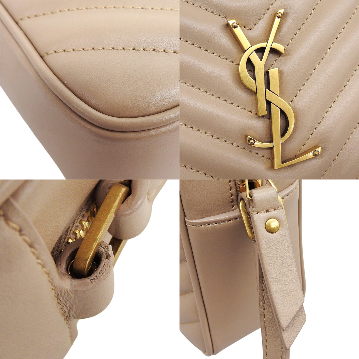 ルー カメラバッグ カーフ ダークベージュ 761554DV7072721