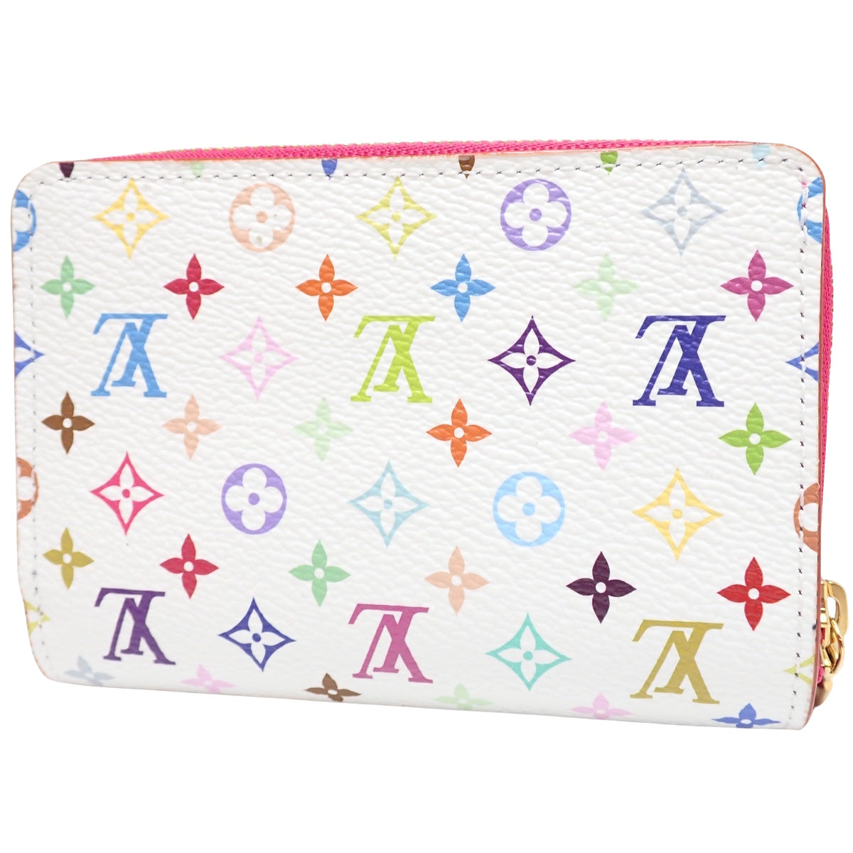 Monogram Multicolore LV×TM Portefeuille Lou Blanc M14093，与村上隆合作款