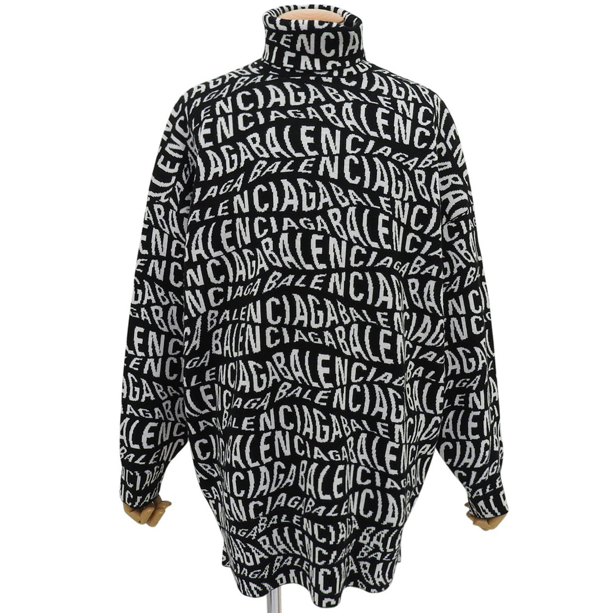 Logo高领毛衣，小号