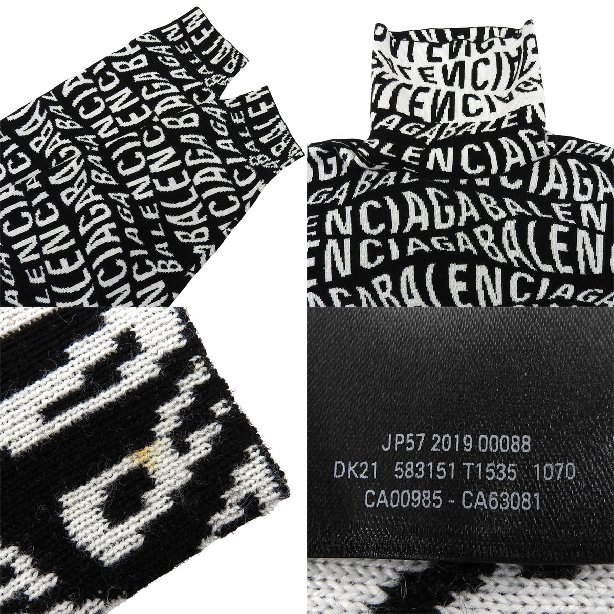 Logo高领毛衣，小号