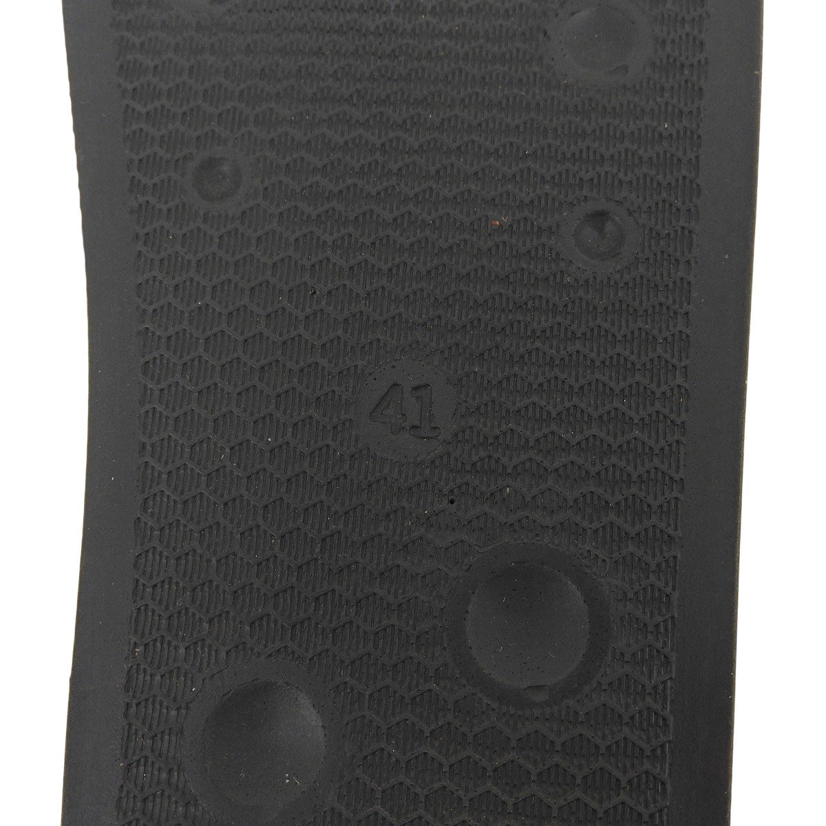 Jacquard logo rubber sandals 41