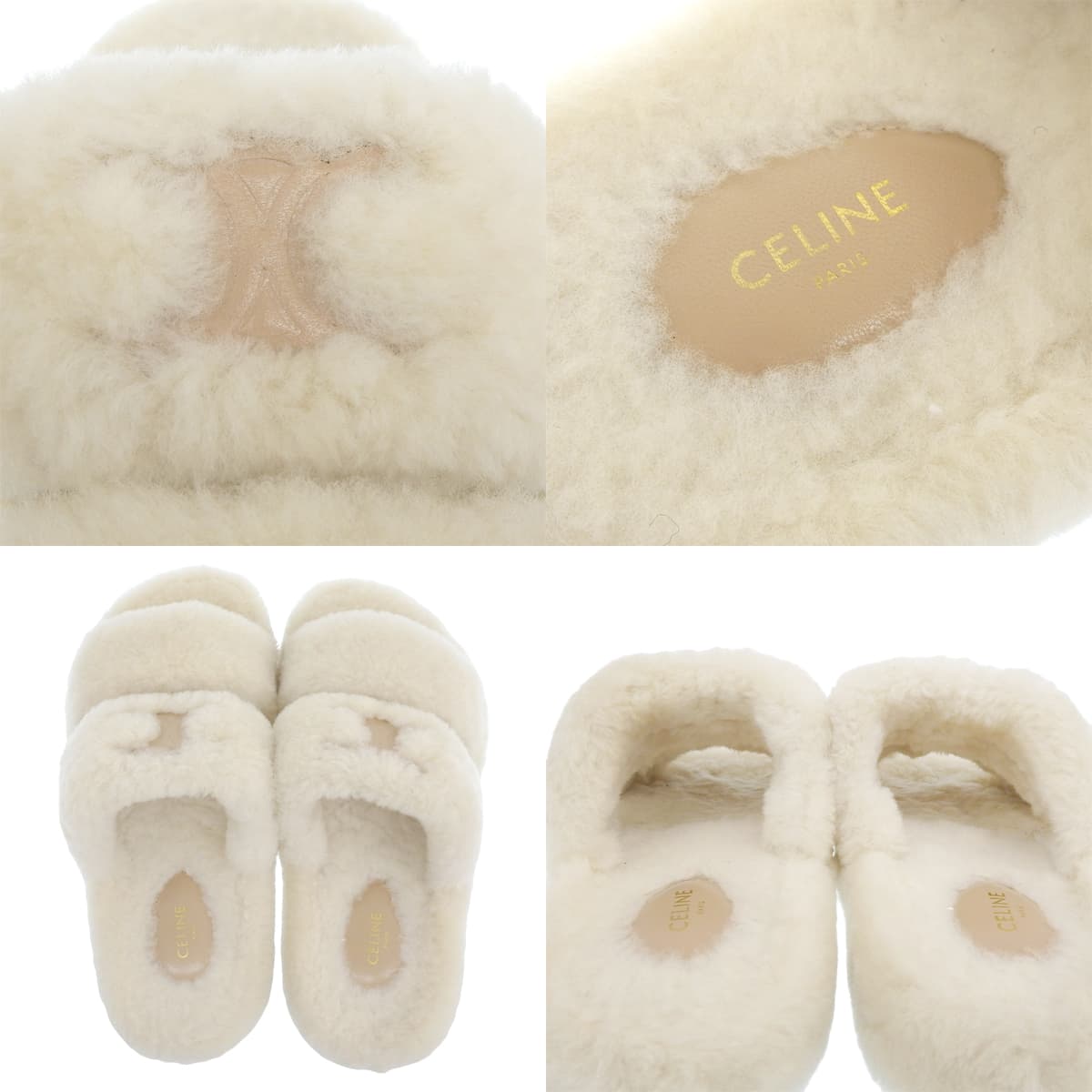 Triomphe 毛绒拖鞋 39