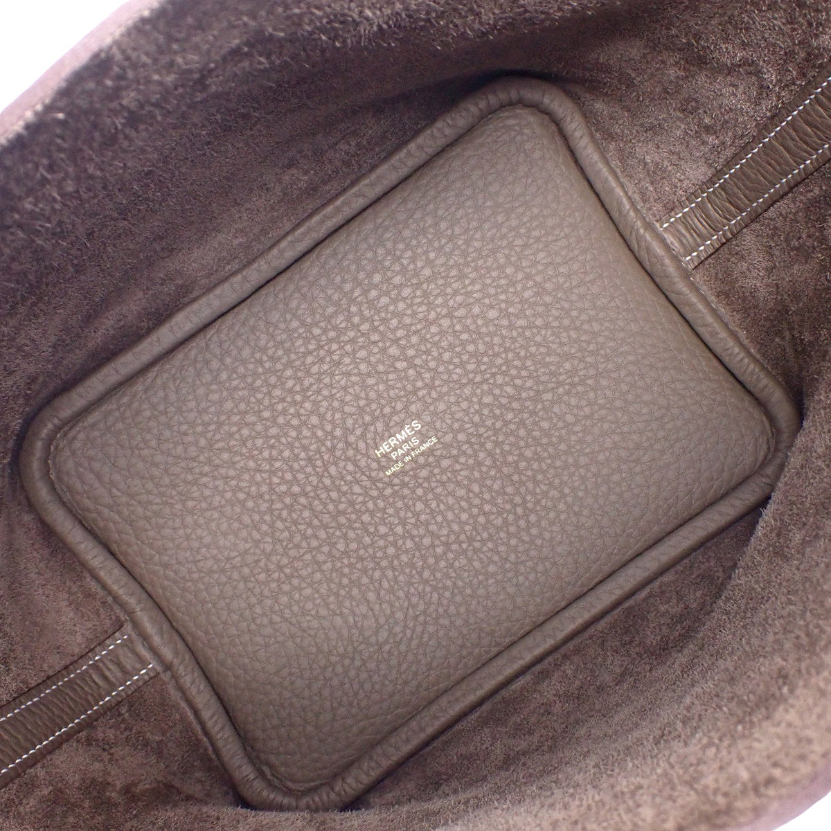 ピコタンロックPM トリヨンクレマンス エトープ/エトゥープ ゴールド金具 W刻印