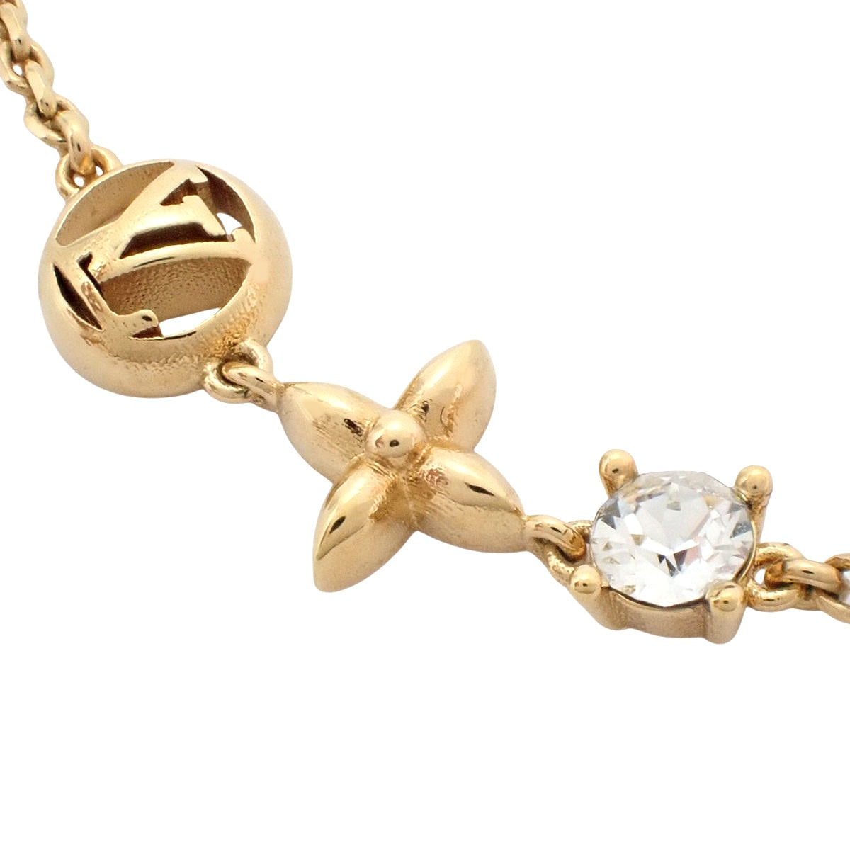 Petit Louis Metal (GP) Strass Bracelet