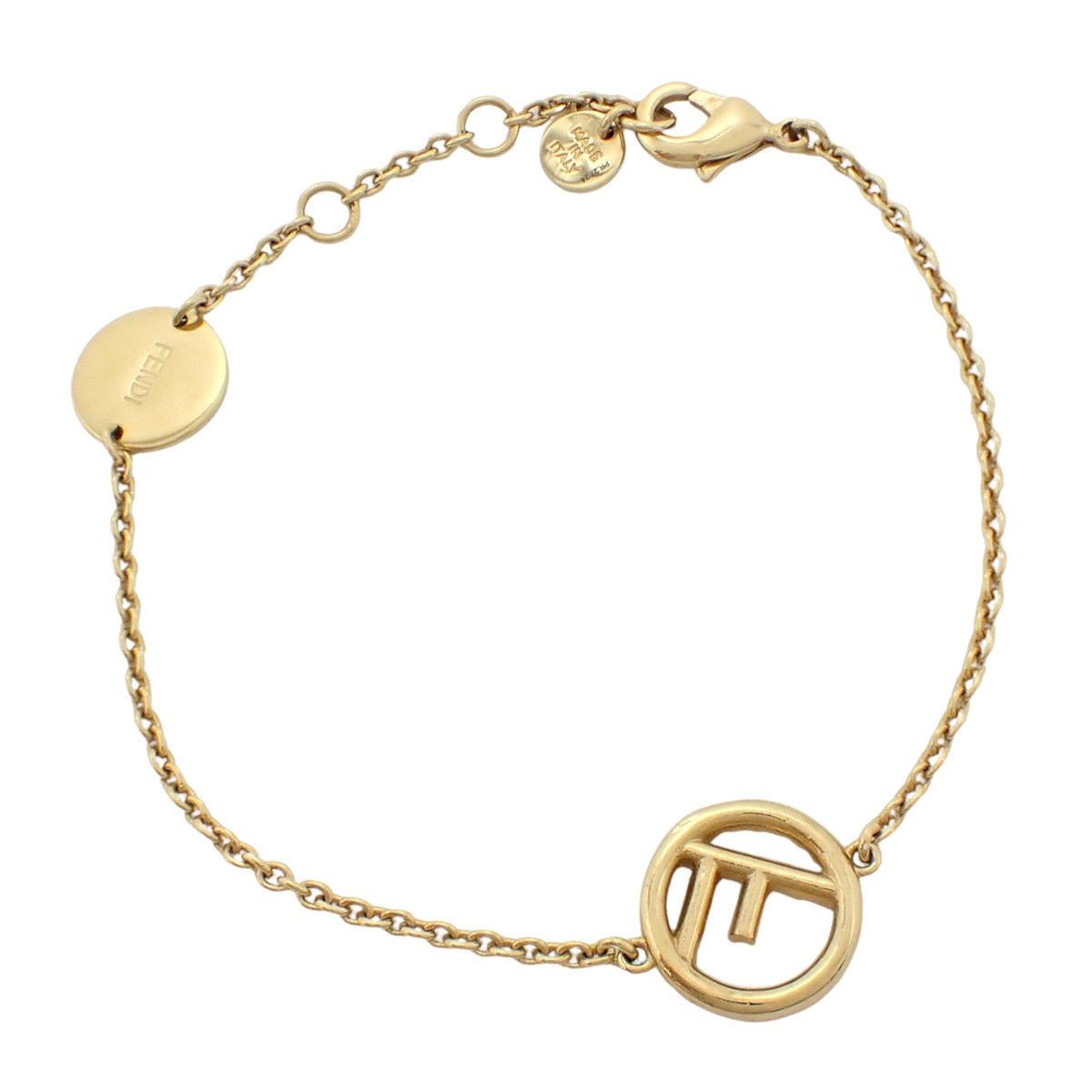 F 是 Fendi 手镯金属（GP）水晶