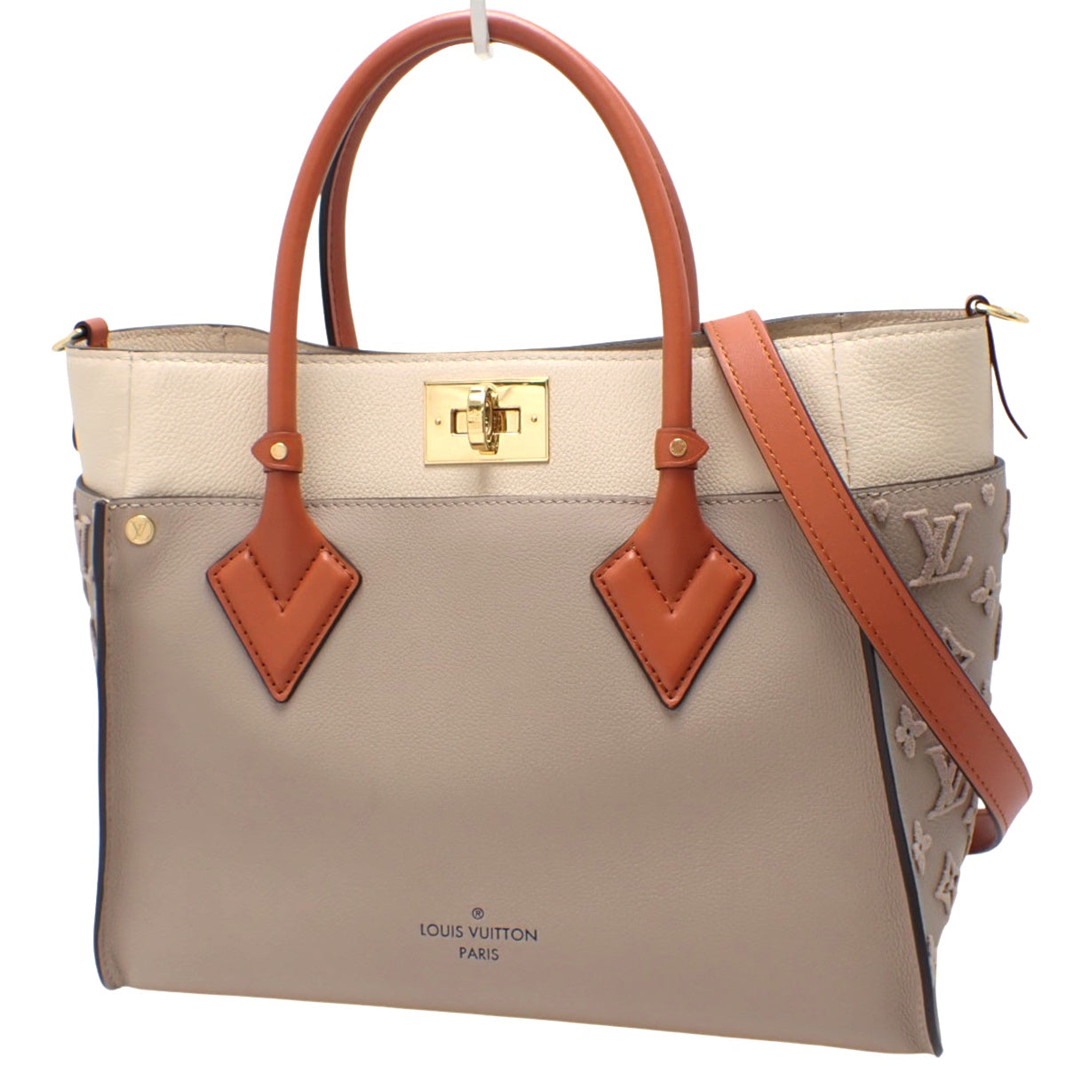 On My Side MM Grained Calf Leather Nappa Leather Gale M53825