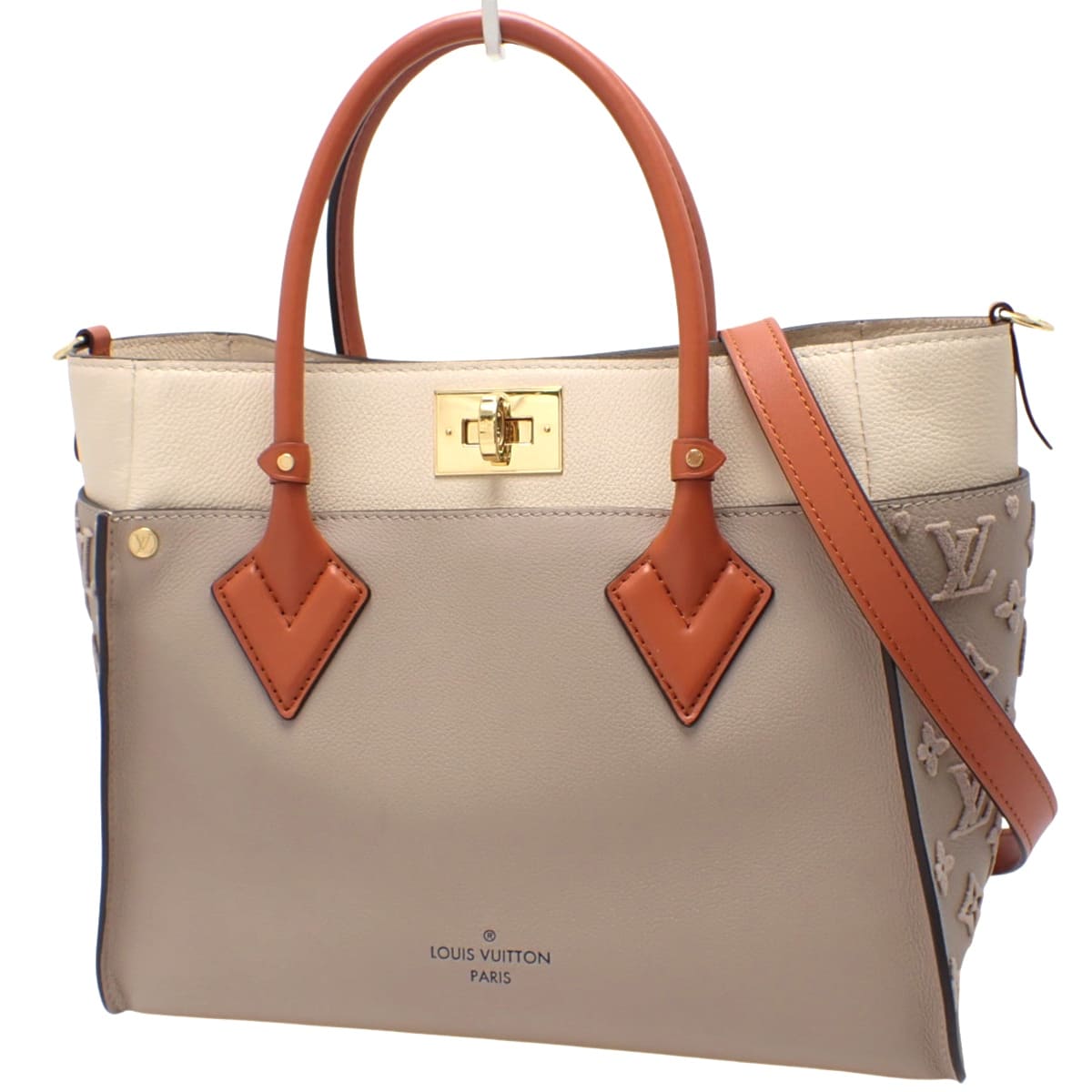 オンマイサイド MM グレインカーフレザー ナッパレザー ガレ M53825