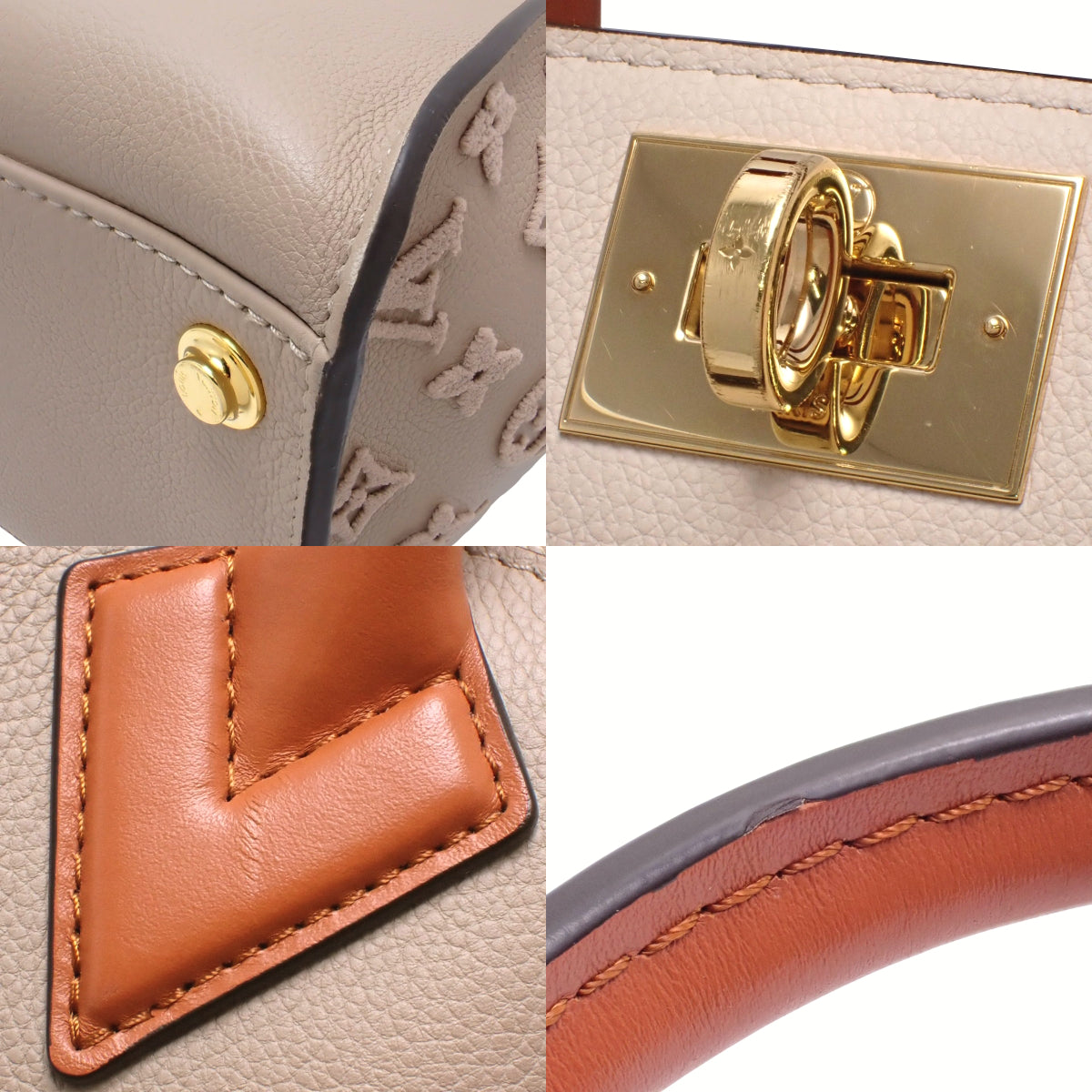 On My Side MM Grained Calf Leather Nappa Leather Gale M53825