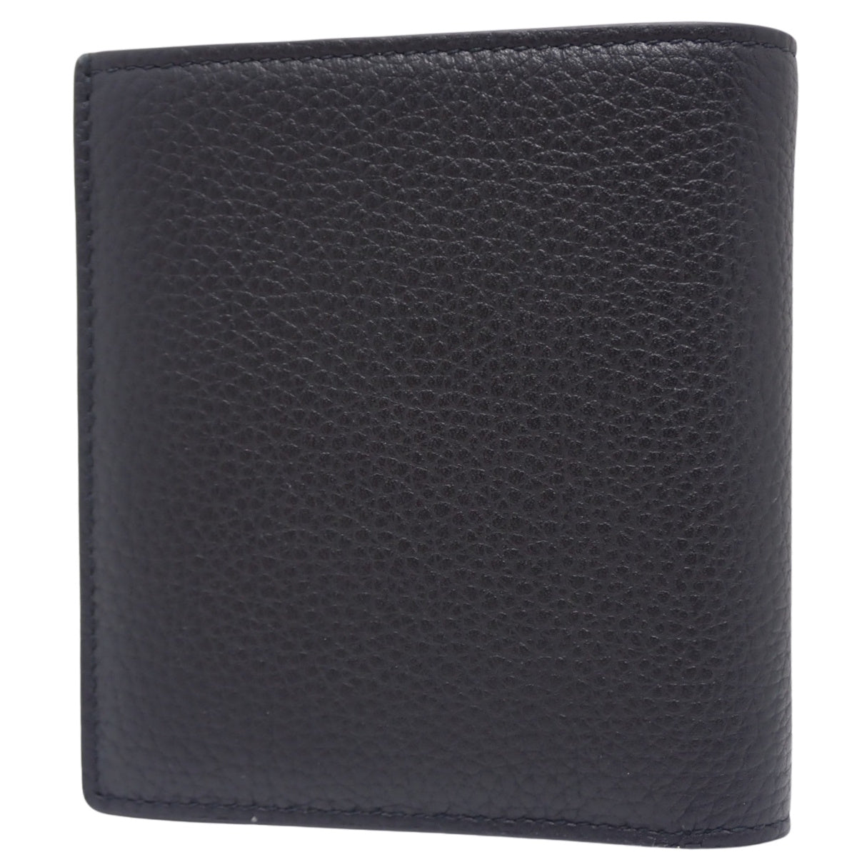 CD Icon バーティカル 2つ折りウォレット グレインドカーフスキン ブラック 2ESBH072CDI_H00N