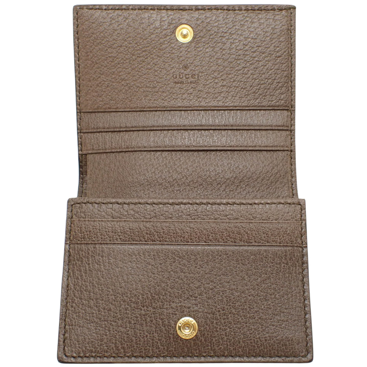 Ophidia 双折钱包 GG Supreme 帆布和皮革 米色 523155