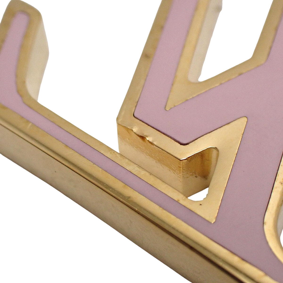 Porto Cle Spring Street 金属（GP）字母组合帆布金色粉色棕色 M69008