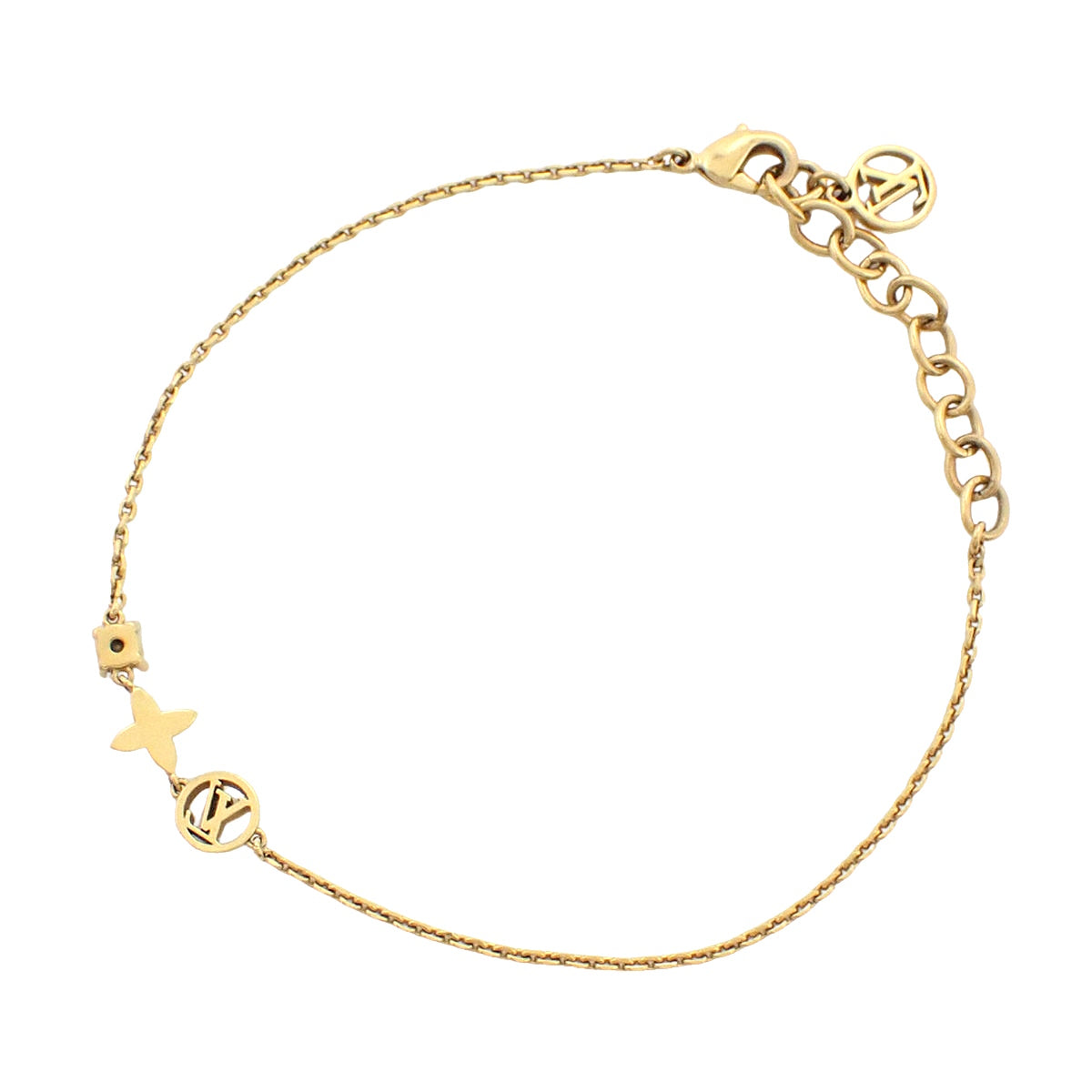 Petit Louis 金属 (GP) 施华洛世奇手镯