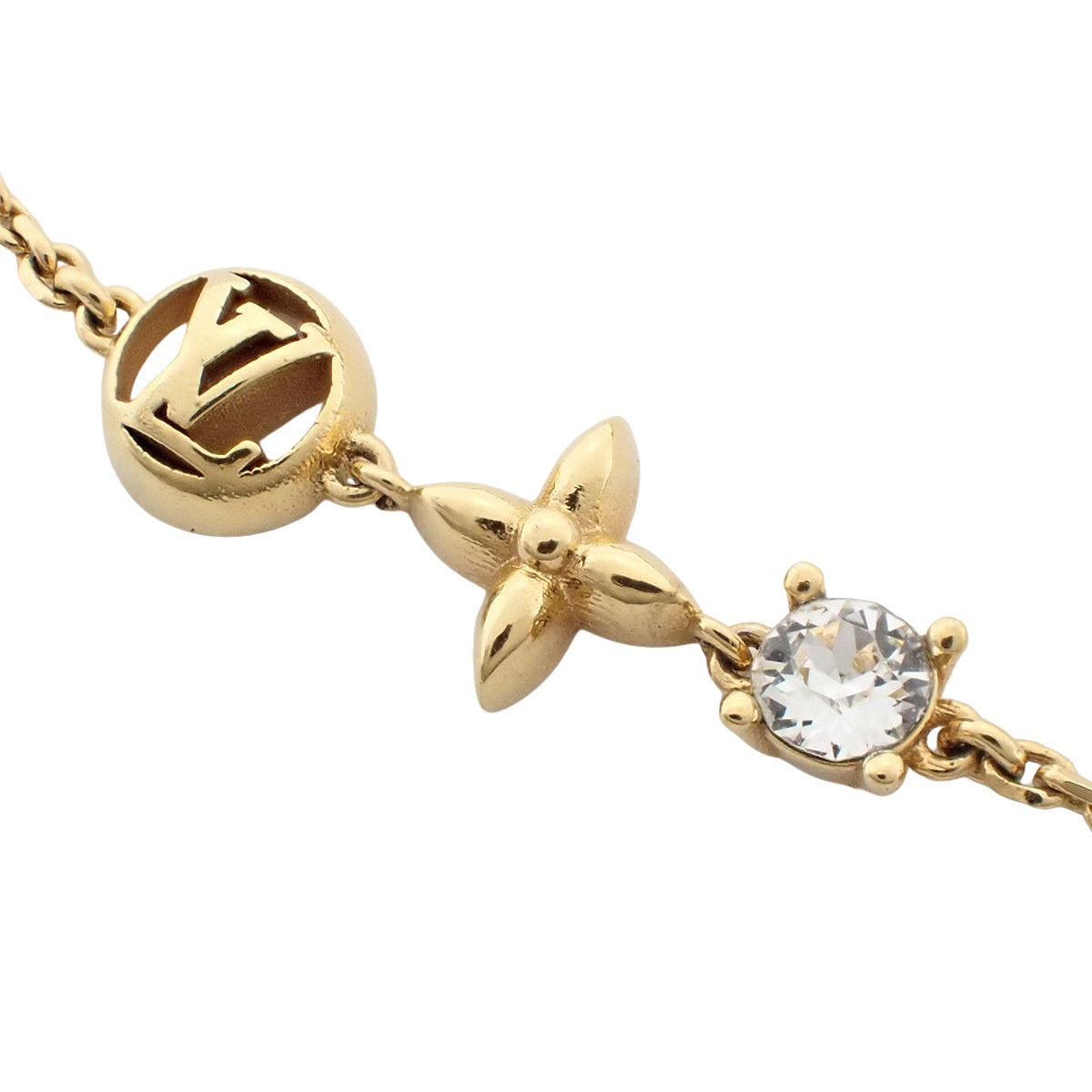 Petit Louis 金属 (GP) 施华洛世奇手镯