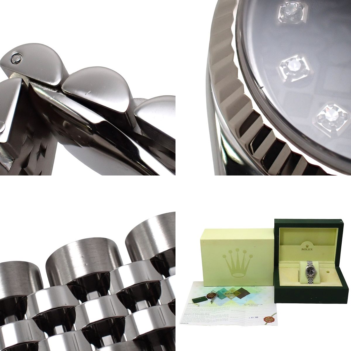 デイトジャスト 179174G WG/SS D番 コンピューター文字盤 ブラック 12PD 自動巻き レディース