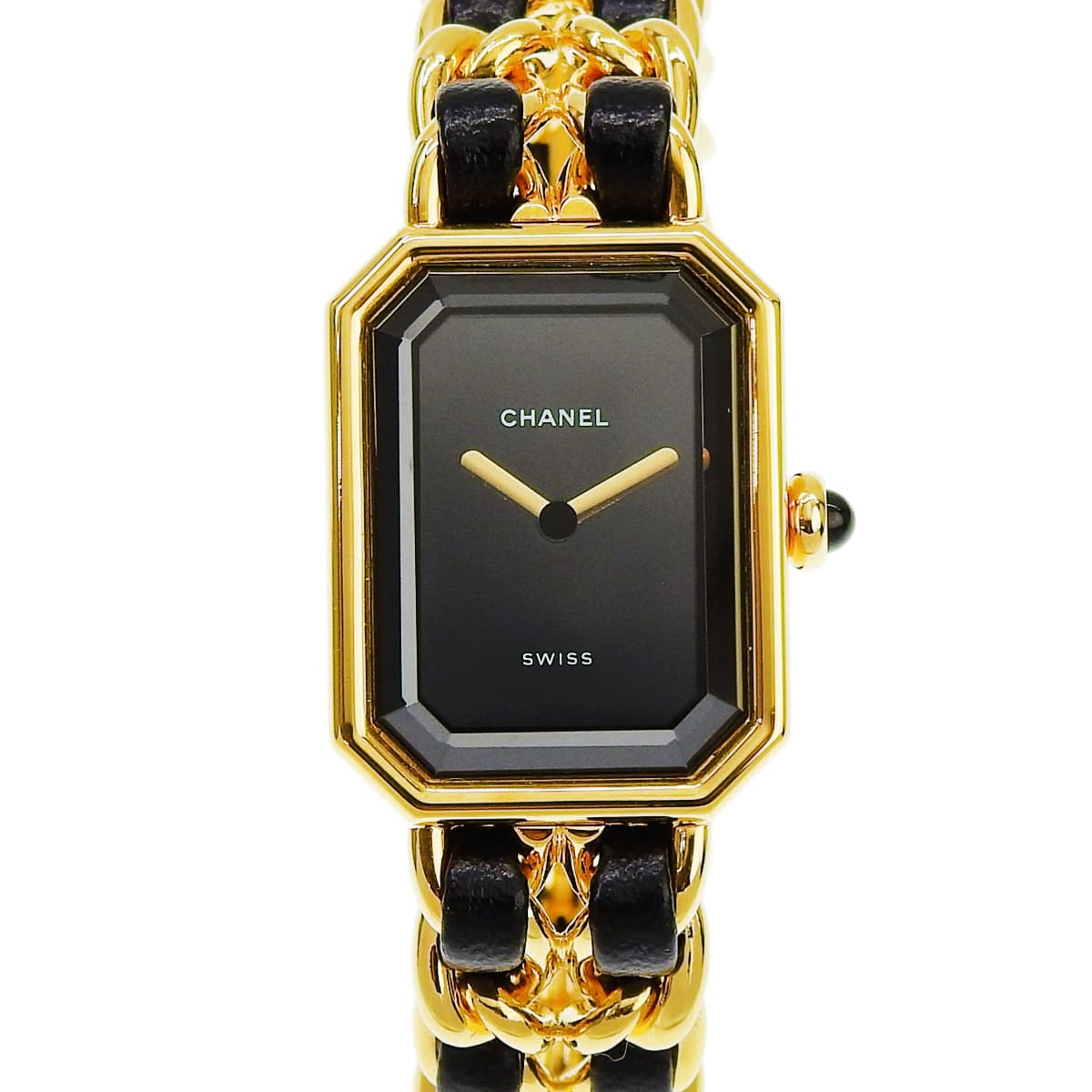 プルミエール S H0001 GP/革 ブラック クオーツ レディース