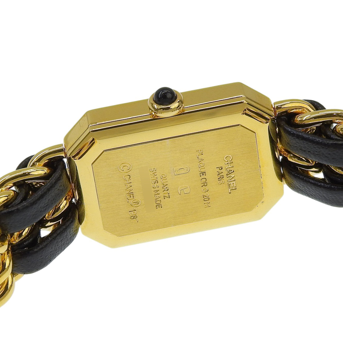 Première S H0001 GP/Leather Black Quartz Ladies