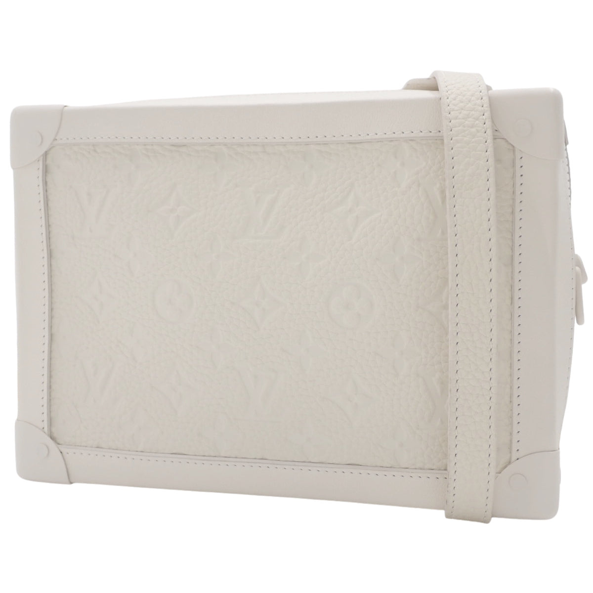 Monogram Empreinte 软行李箱，Taurillon 皮革，白色，M53287