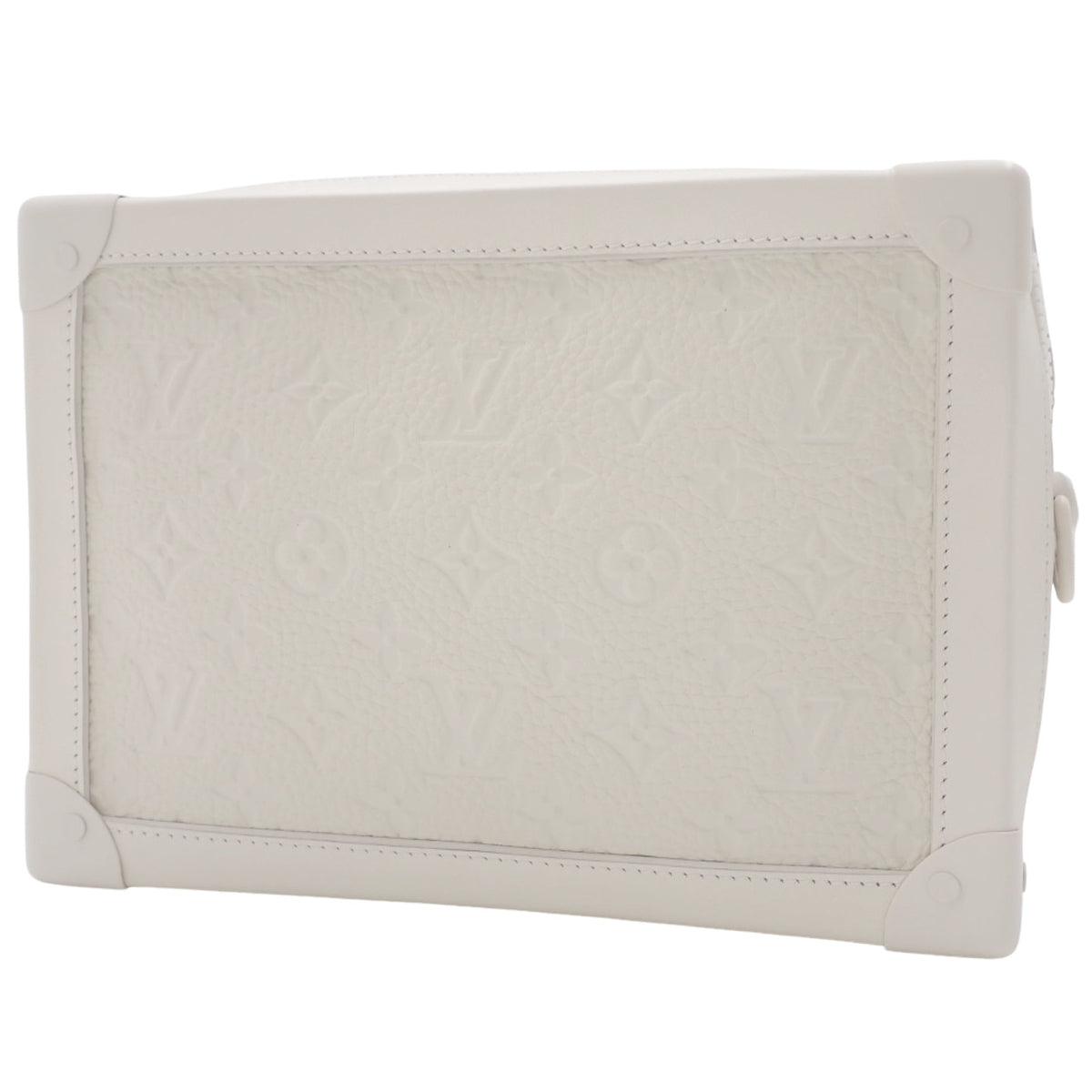 Monogram Empreinte 软行李箱，Taurillon 皮革，白色，M53287