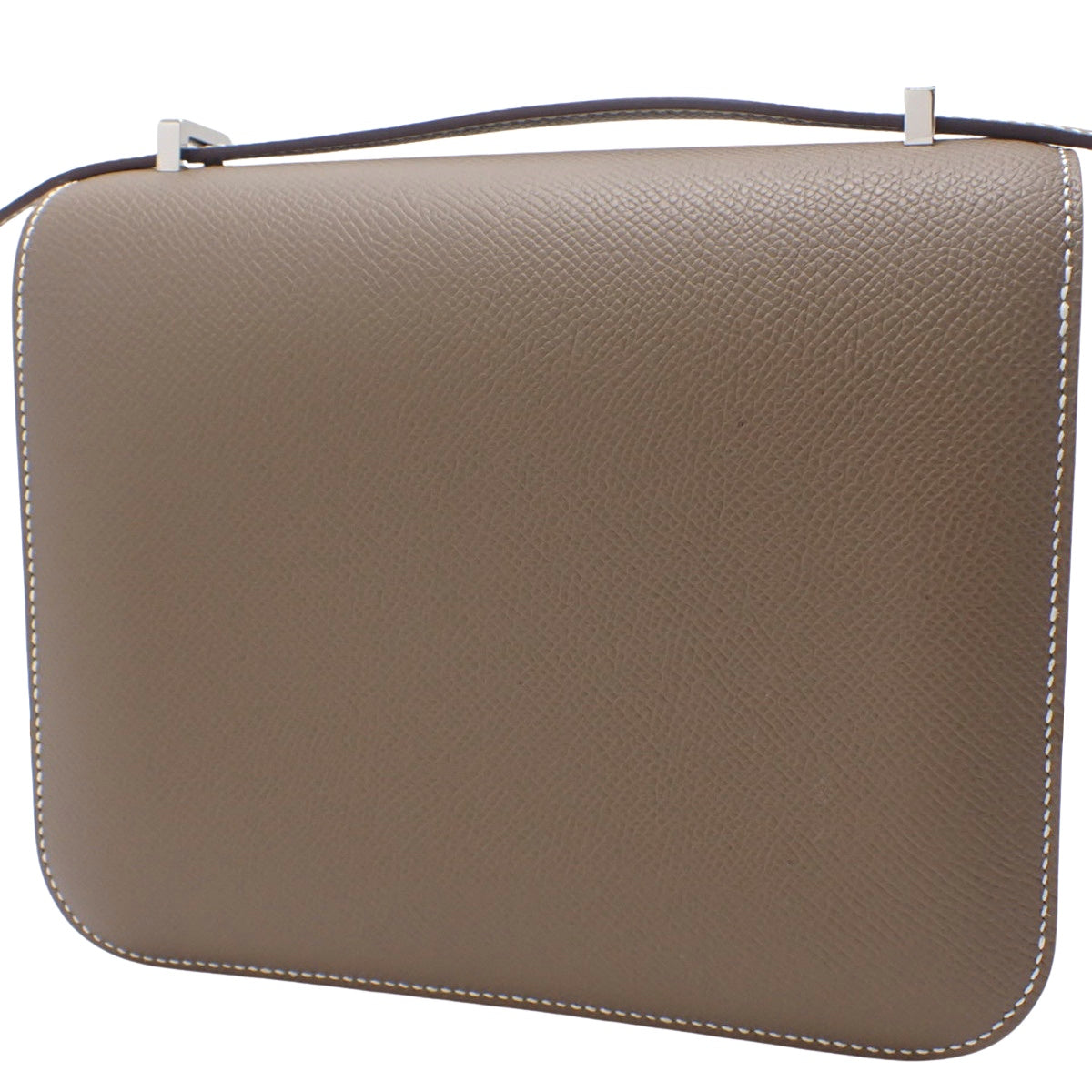 【新品】Constance 3 Mini Miroir K Stamp，Epsom Etoupe，银五金