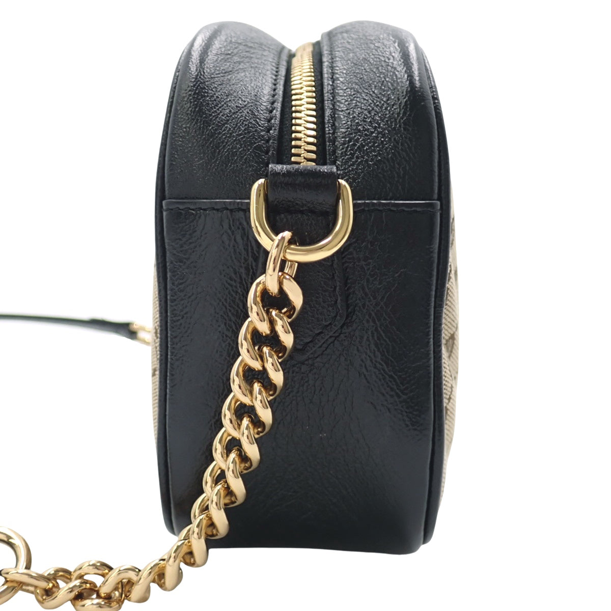 GGマーモント スモール カメラバッグ GGキャンバス レザー ベージュ ブラック 447632