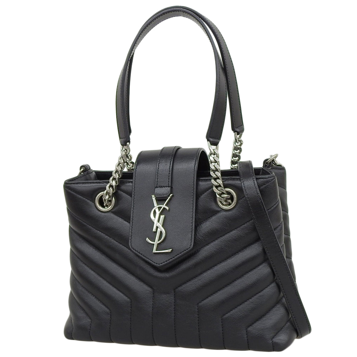 ルル ハンドバッグ レザー ブラック 502717