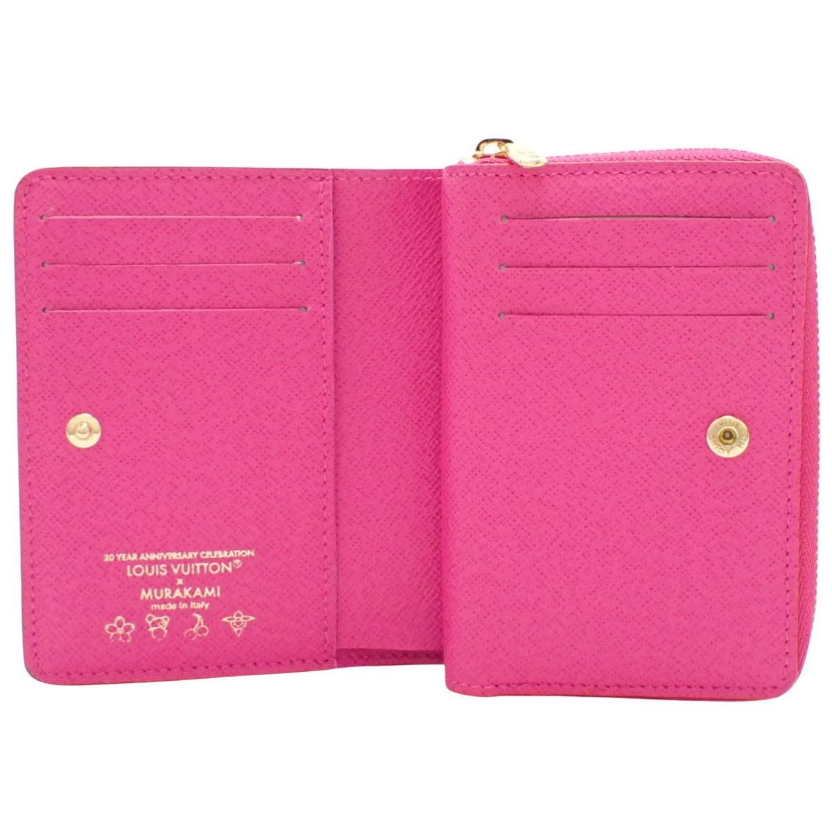 Monogram Multicolore LV×TM Portefeuille Lou M14093, collaboration with Takashi Murakami