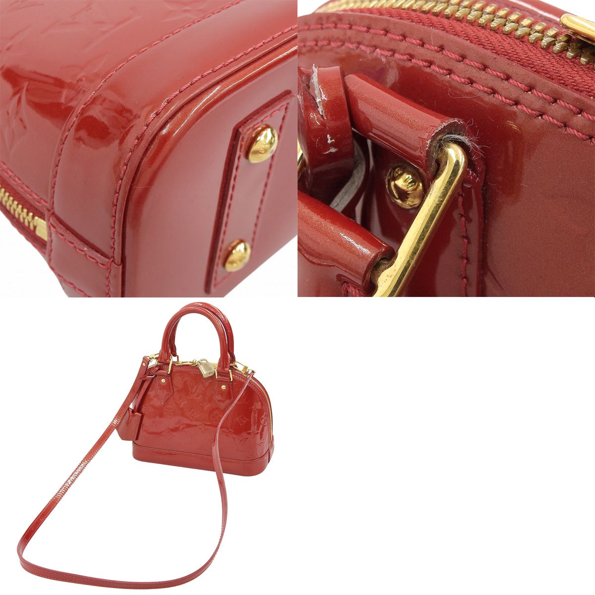 Monogram Vernis Alma BB Monogram Vernis Cerise M9017