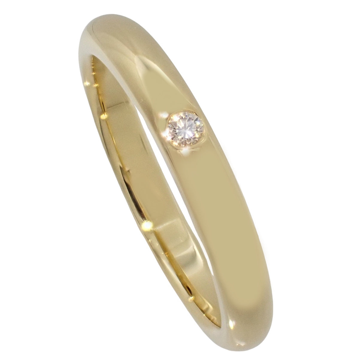 バンドリング ダイヤモンド イエローゴールド K18YG 3.6g
