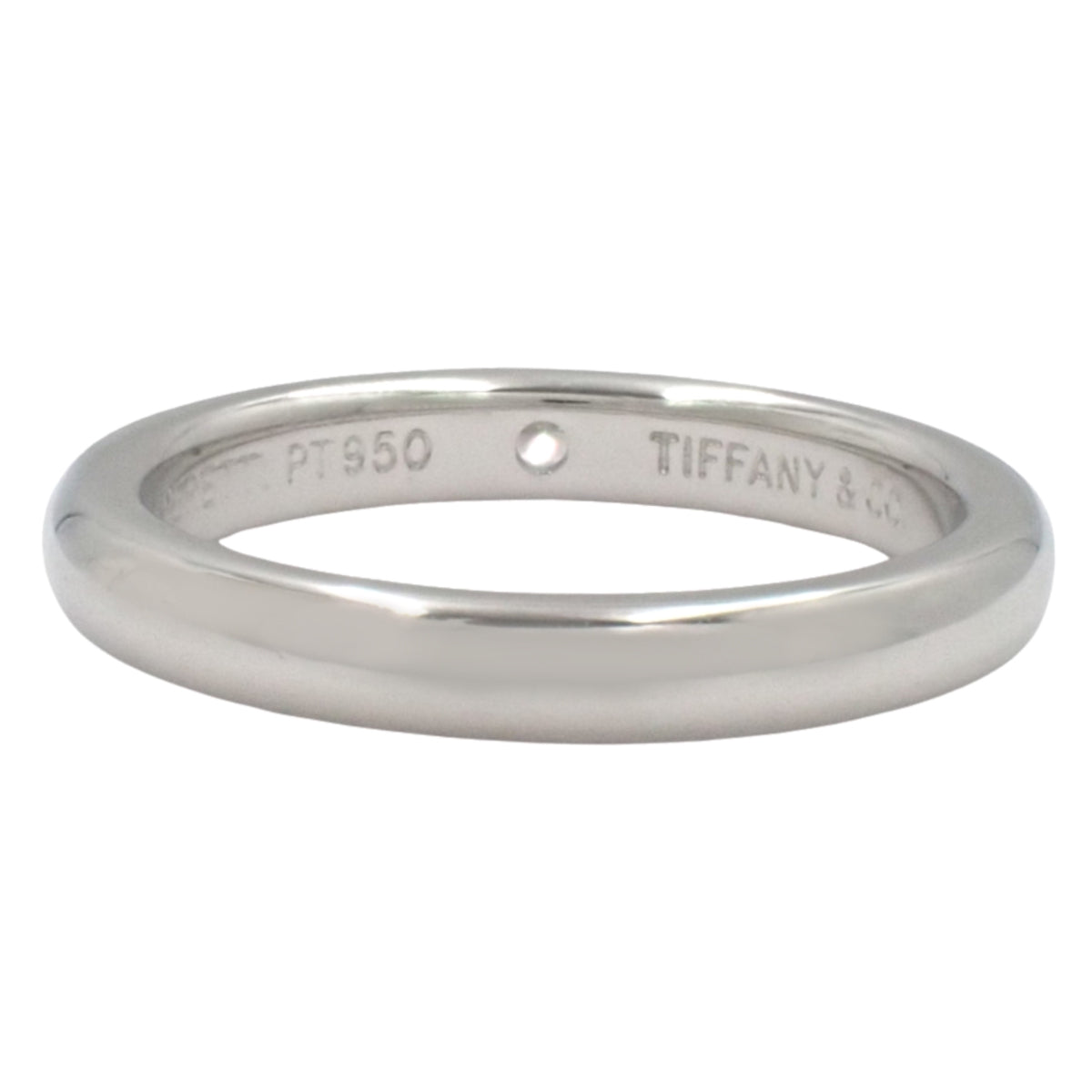 Stacking band ring with diamonds in platinum Pt950, 4.7g