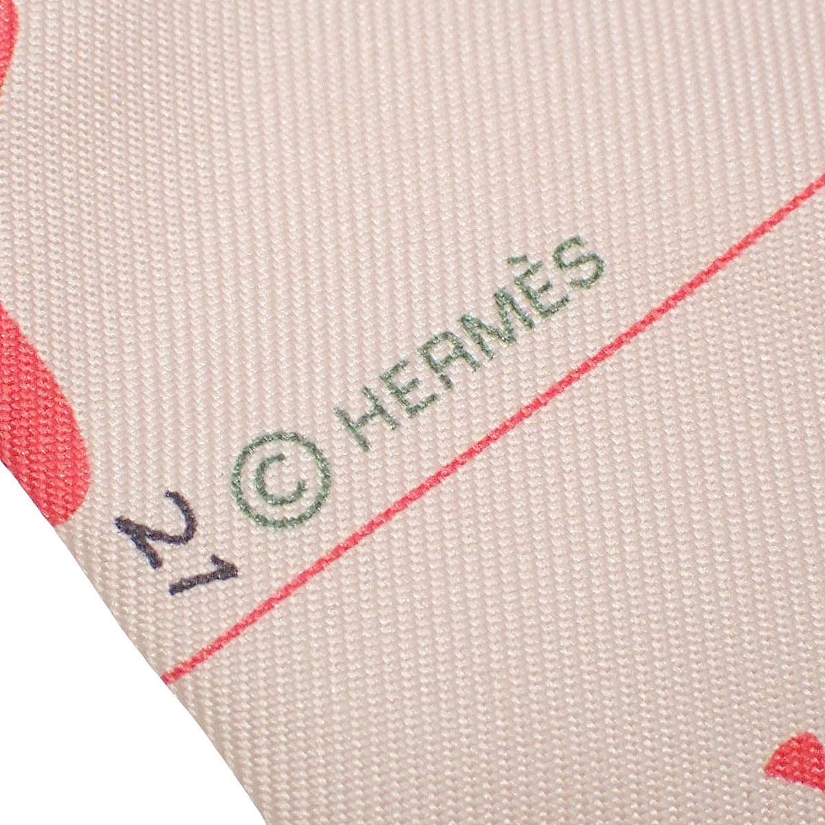 Hermes Parade Twilly Silk Rose Pearl Marine