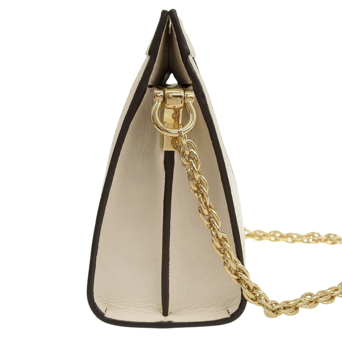 オフィディア シェリーライン チェーンショルダーバッグ レザー ベージュ 503877